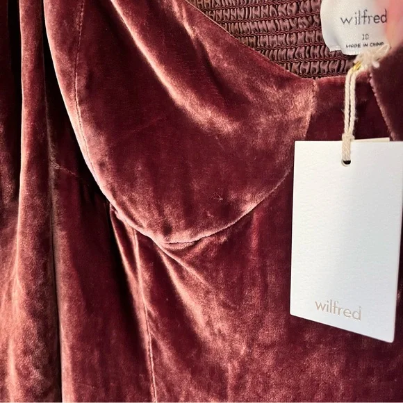 Wilfred Novella Velvet Mini Dress NWT - Picture 7 of 8